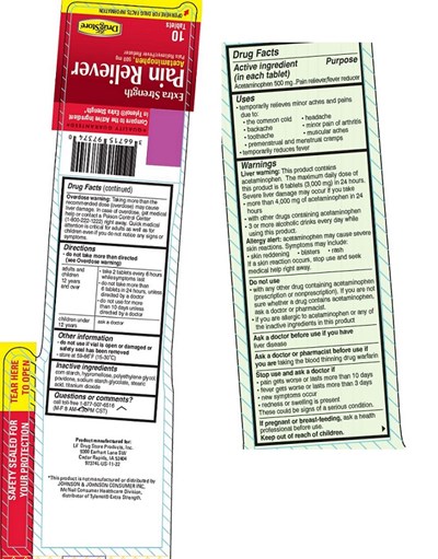 Pdp/package (96374 Pain Reliever Paint)